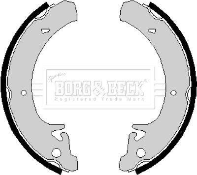 BORG & BECK Комплект тормозных колодок BBS6133